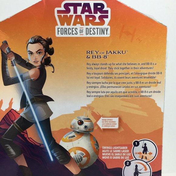 Star Wars Forces Of Destiny Rey Of Jakku And BB-8 Adventure Set Disney Hasbro - Picture 5 of 12